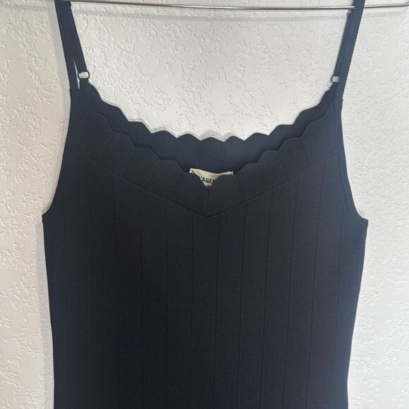 NWT L'Agence Asa Knit Midi Dress Medium Black - Picture 4 of 16